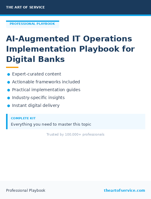 AI-Augmented IT Operations Implementation Playbook for Digital Banks