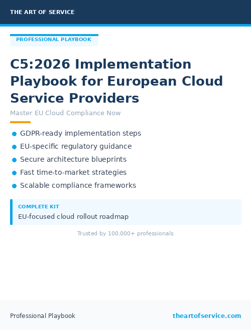C5:2026 Implementation Playbook for European Cloud Service Providers