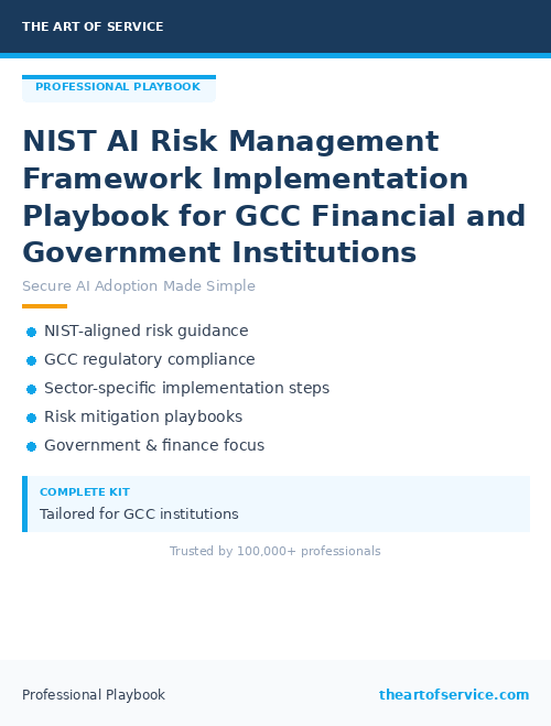 NIST AI Risk Management Framework Implementation Playbook for GCC Financial and Government Institutions