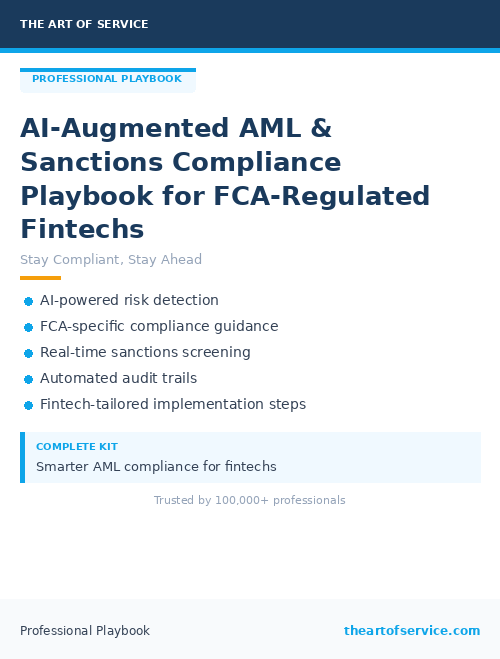 AI-Augmented AML & Sanctions Compliance Playbook for FCA-Regulated Fintechs