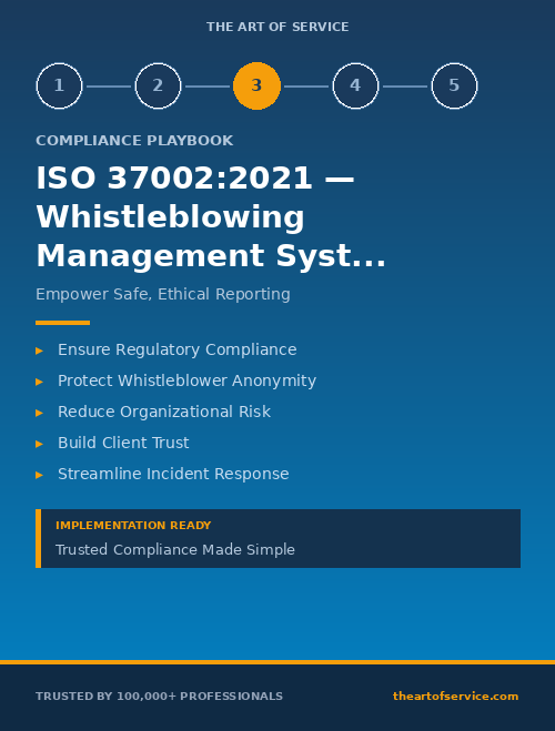 ISO 37002:2021 — Whistleblowing Management Systems Compliance Playbook for Professional Services & Consulting