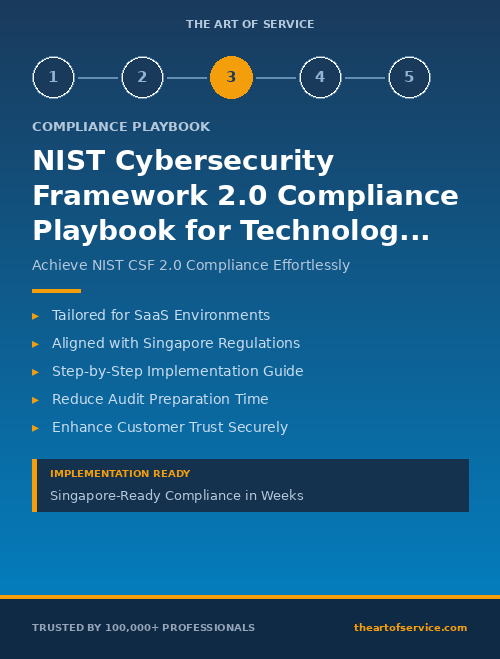 NIST Cybersecurity Framework 2.0 Compliance Playbook for Technology & SaaS in Singapore