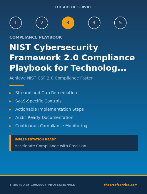NIST Cybersecurity Framework 2.0 Compliance Playbook for Technology & SaaS - Gap Remediation