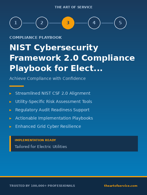 NIST Cybersecurity Framework 2.0 Compliance Playbook for Electric Utilities