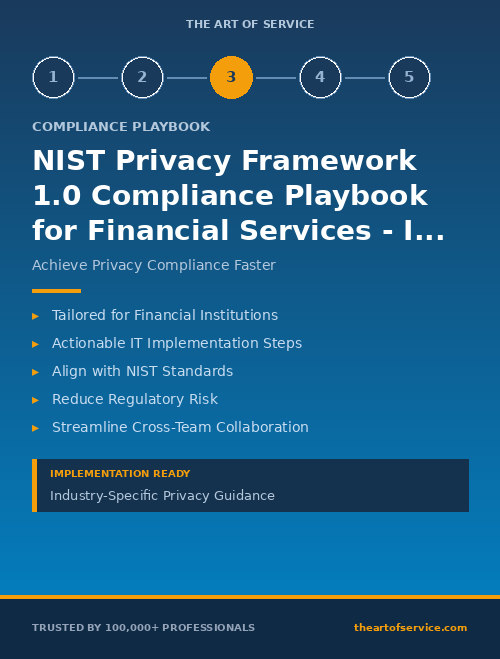 NIST Privacy Framework 1.0 Compliance Playbook for Financial Services - IT & Technical Teams Edition