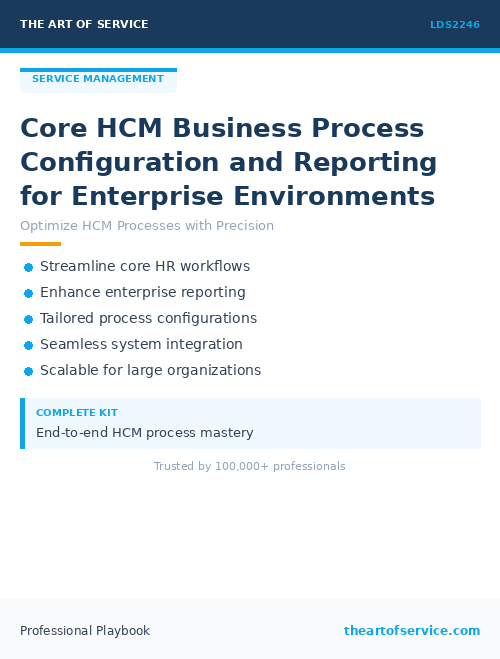 LDS2246 Core HCM Business Process Configuration and Reporting for Enterprise Environments