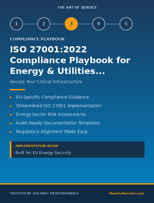 ISO 27001:2022 Compliance Playbook for Energy & Utilities in European Union