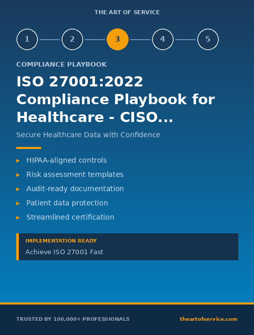 ISO 27001:2022 Compliance Playbook for Healthcare - CISOs & Security Leaders Edition
