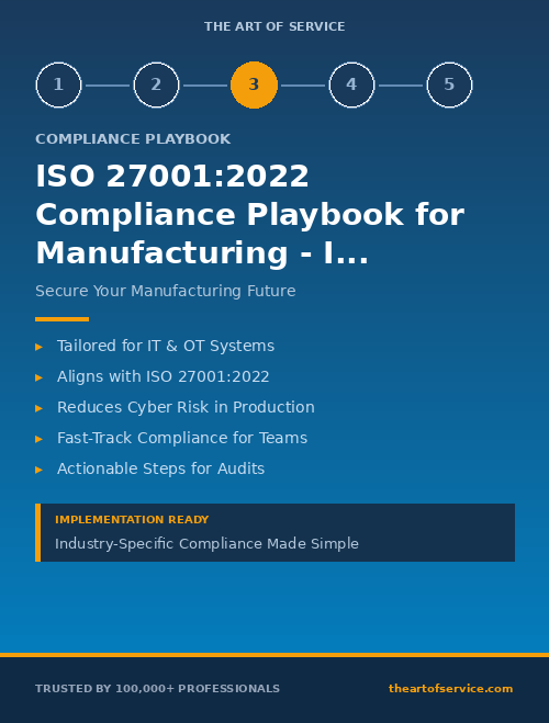 ISO 27001:2022 Compliance Playbook for Manufacturing - IT & Technical Teams Edition