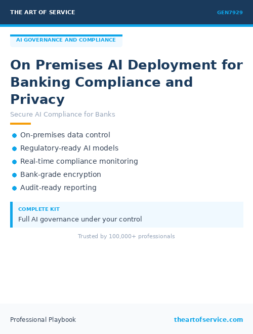 GEN7929 On Premises AI Deployment for Banking Compliance and Privacy