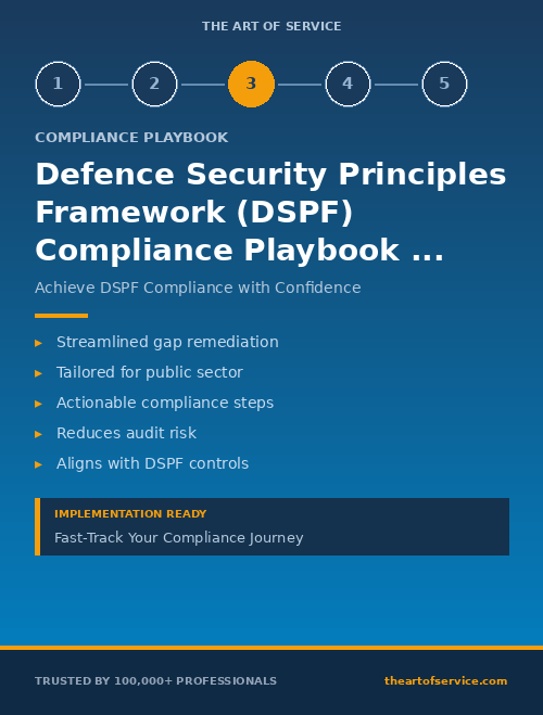 Defence Security Principles Framework (DSPF) Compliance Playbook for Government & Public Sector - Gap Remediation