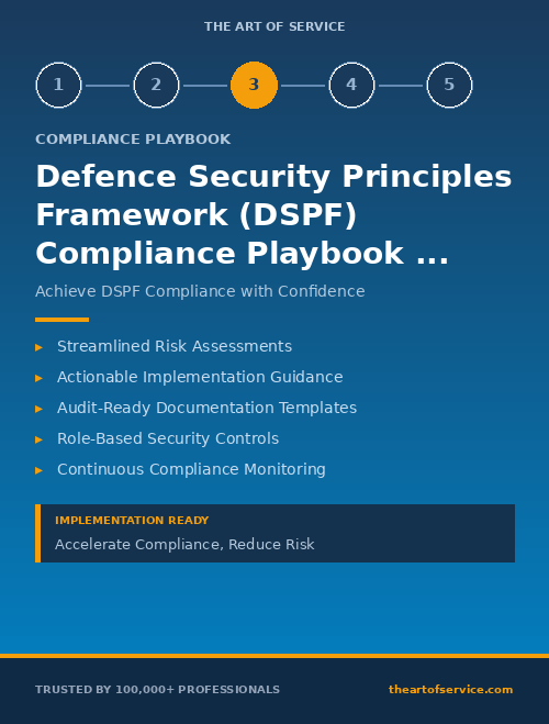 Defence Security Principles Framework (DSPF) Compliance Playbook for Government & Public Sector - CISOs & Security Leaders Edition