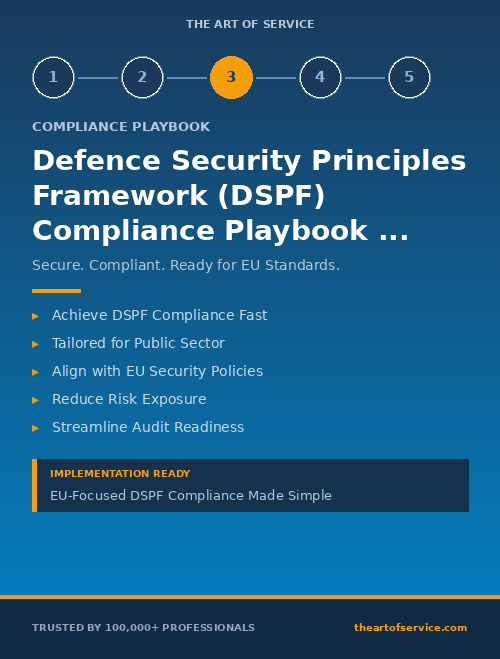 Defence Security Principles Framework (DSPF) Compliance Playbook for Government & Public Sector in European Union