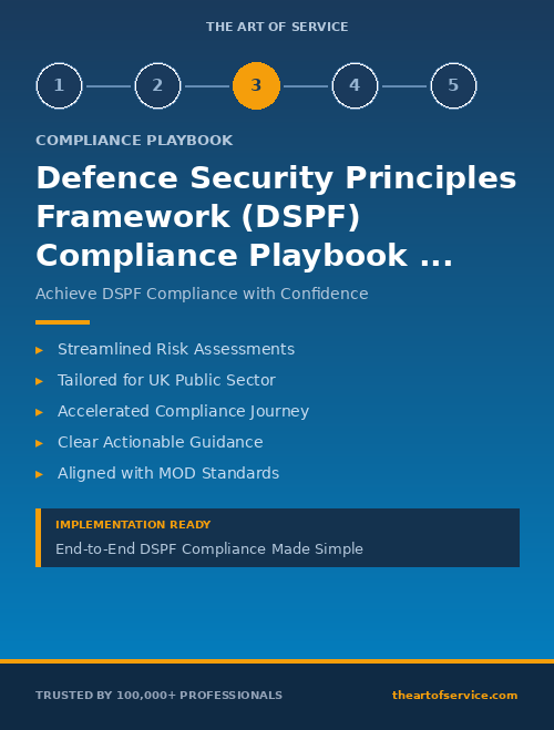 Defence Security Principles Framework (DSPF) Compliance Playbook for Government & Public Sector in United Kingdom
