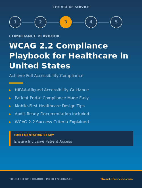 WCAG 2.2 Compliance Playbook for Healthcare in United States
