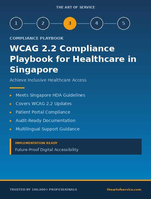 WCAG 2.2 Compliance Playbook for Healthcare in Singapore