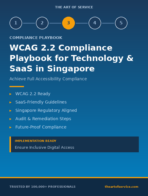 WCAG 2.2 Compliance Playbook for Technology & SaaS in Singapore