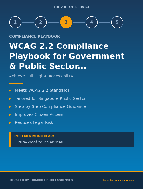 WCAG 2.2 Compliance Playbook for Government & Public Sector in Singapore