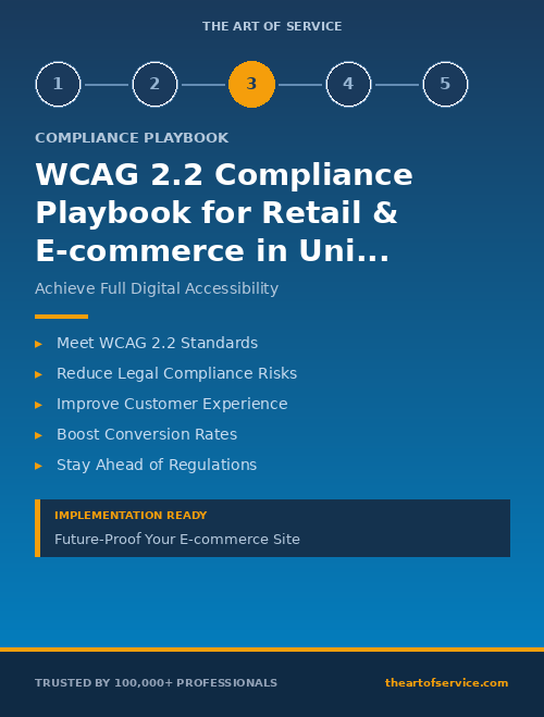 WCAG 2.2 Compliance Playbook for Retail & E-commerce in United States