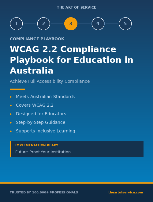 WCAG 2.2 Compliance Playbook for Education in Australia