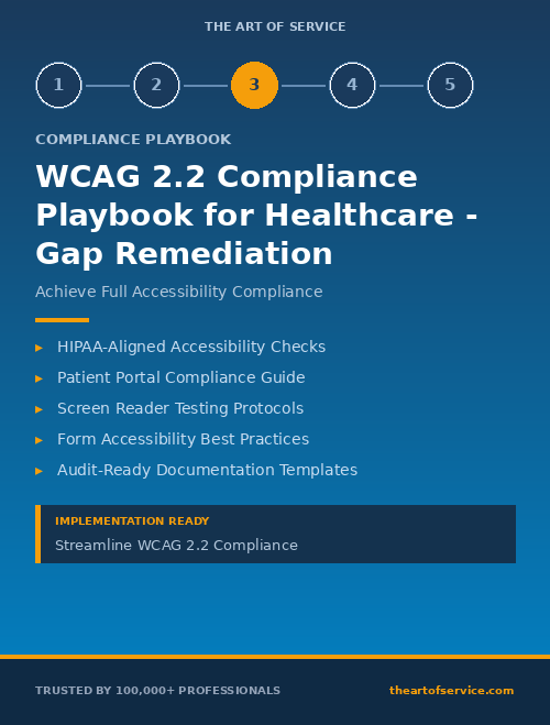 WCAG 2.2 Compliance Playbook for Healthcare - Gap Remediation