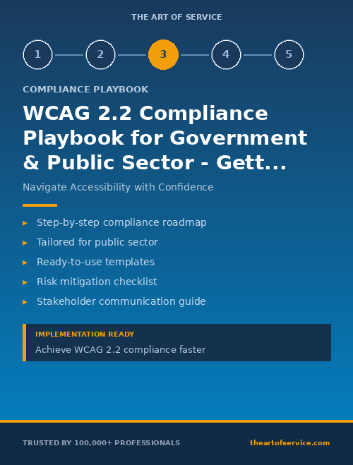 WCAG 2.2 Compliance Playbook for Government & Public Sector - Getting Started