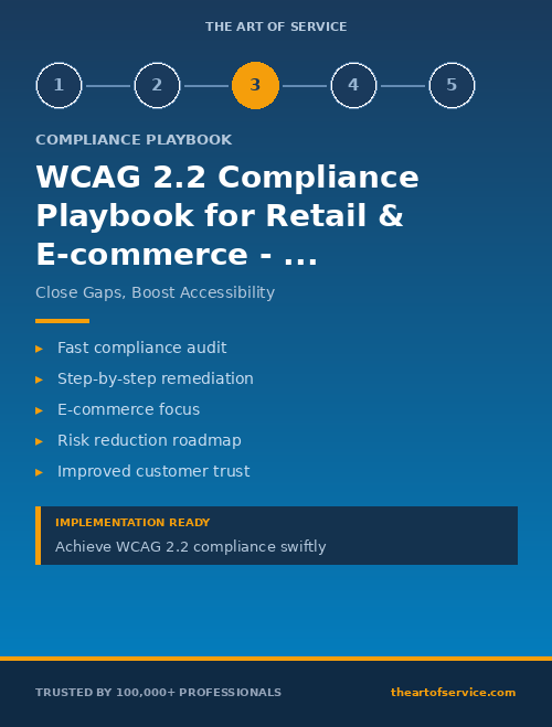 WCAG 2.2 Compliance Playbook for Retail & E-commerce - Gap Remediation