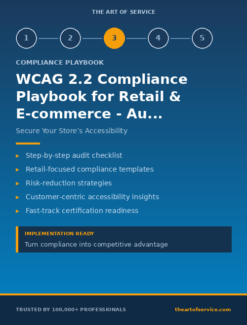 WCAG 2.2 Compliance Playbook for Retail & E-commerce - Audit Preparation