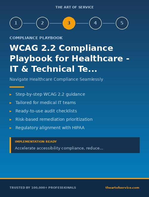 WCAG 2.2 Compliance Playbook for Healthcare - IT & Technical Teams Edition