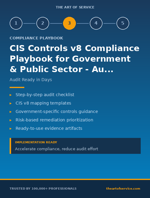 CIS Controls v8 Compliance Playbook for Government & Public Sector - Audit Preparation