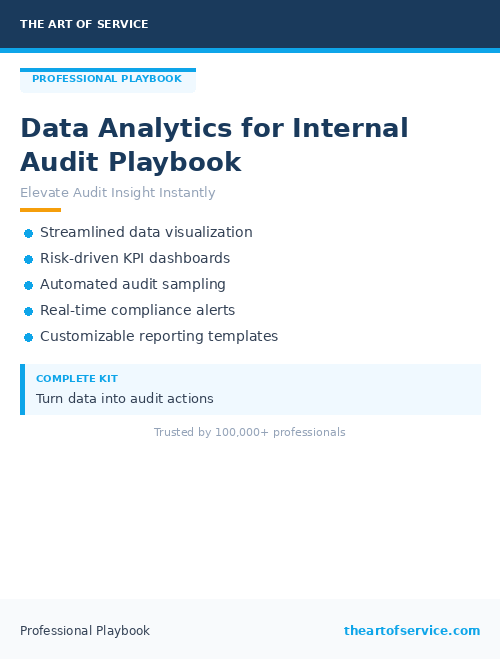 Data Analytics for Internal Audit Playbook