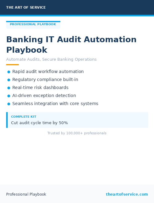 Banking IT Audit Automation Playbook