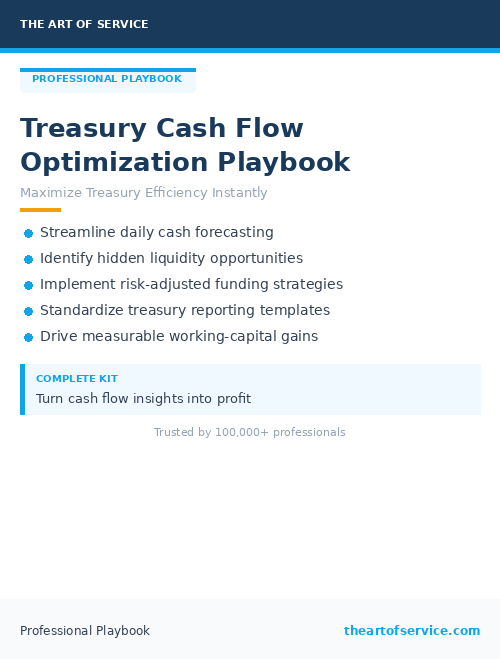 Treasury Cash Flow Optimization Playbook