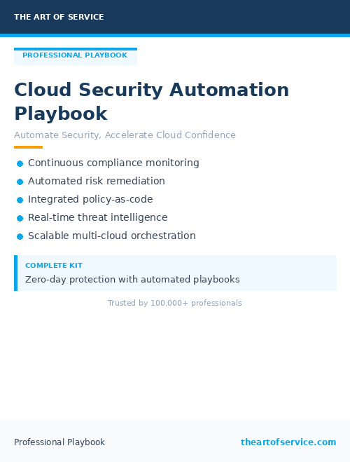 Cloud Security Automation Playbook