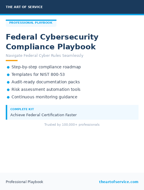 Federal Cybersecurity Compliance Playbook