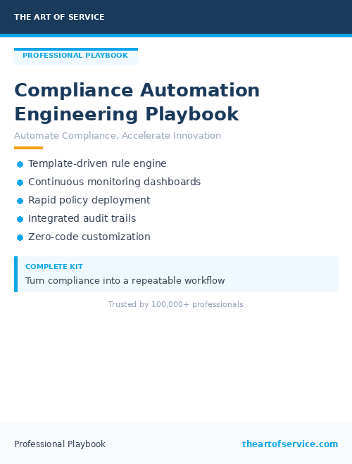Compliance Automation Engineering Playbook