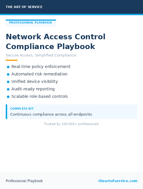 Network Access Control Compliance Playbook
