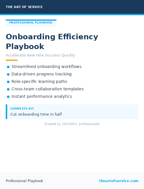 Onboarding Efficiency Playbook