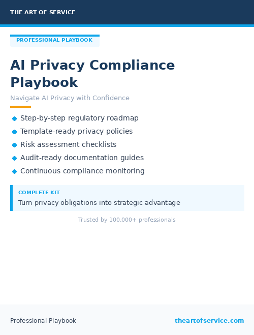 AI Privacy Compliance Playbook