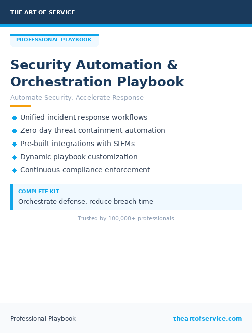 Security Automation & Orchestration Playbook