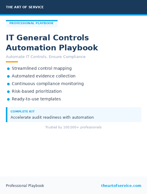 IT General Controls Automation Playbook
