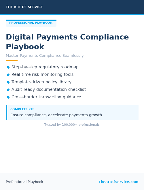 Digital Payments Compliance Playbook