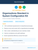 Organizations Standard in System Configuration Kit