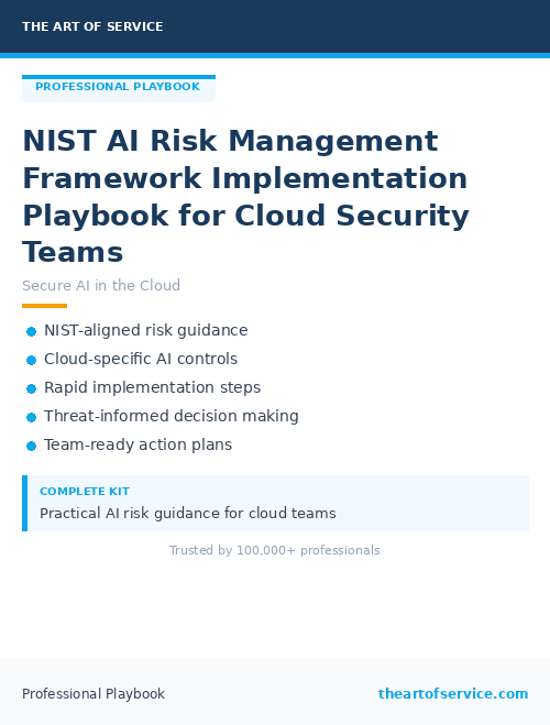 NIST AI Risk Management Framework Implementation Playbook for Cloud ...