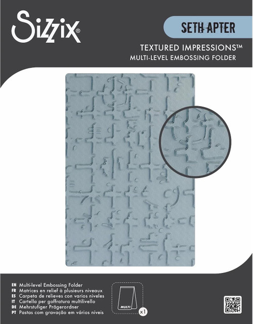 Sizzix Textured Impressions Embossing Folder - Grid Graph  667020