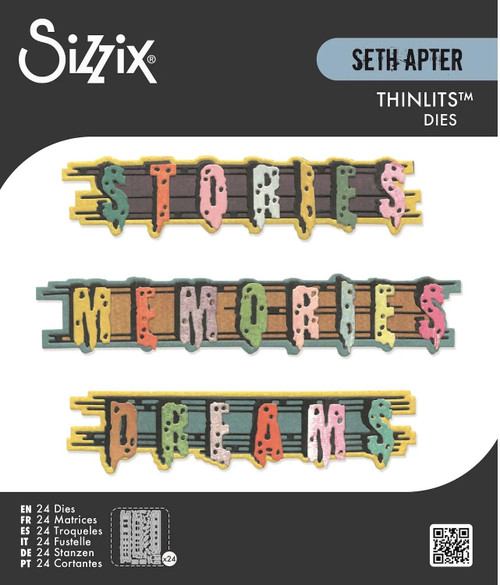 Sizzix Thinlits Die Set - Word Wafers #2  667021