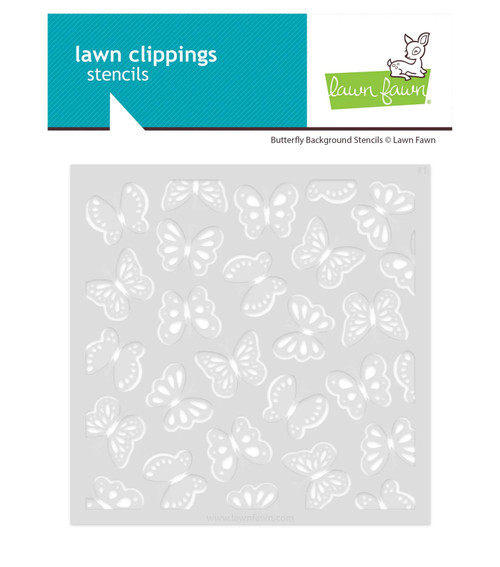 Lawn Fawn Stencils butterfly background stencils LF4053