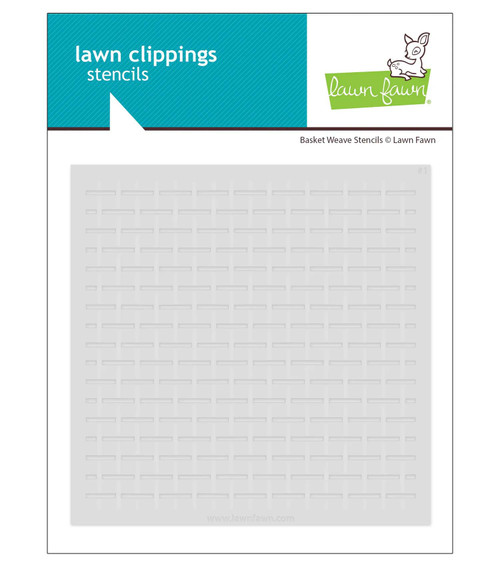 Lawn Fawn Stencils basket weave stencils LF4054