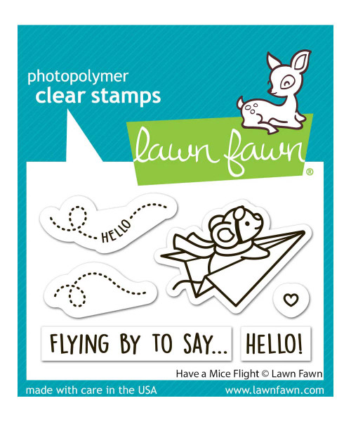 Lawn Fawn Stamps have a mice flight LF4040