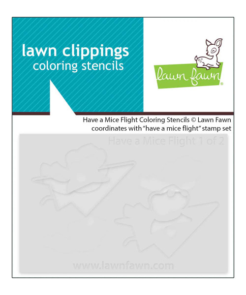 Lawn Fawn Coloring Stencils have a mice flight coloring stencils LF4042